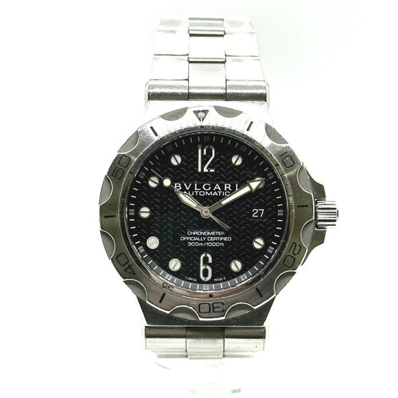 BVLGARI Diagono Scuba Aqua Chronometer DP42SSD Automatic Date Watch Stainles...